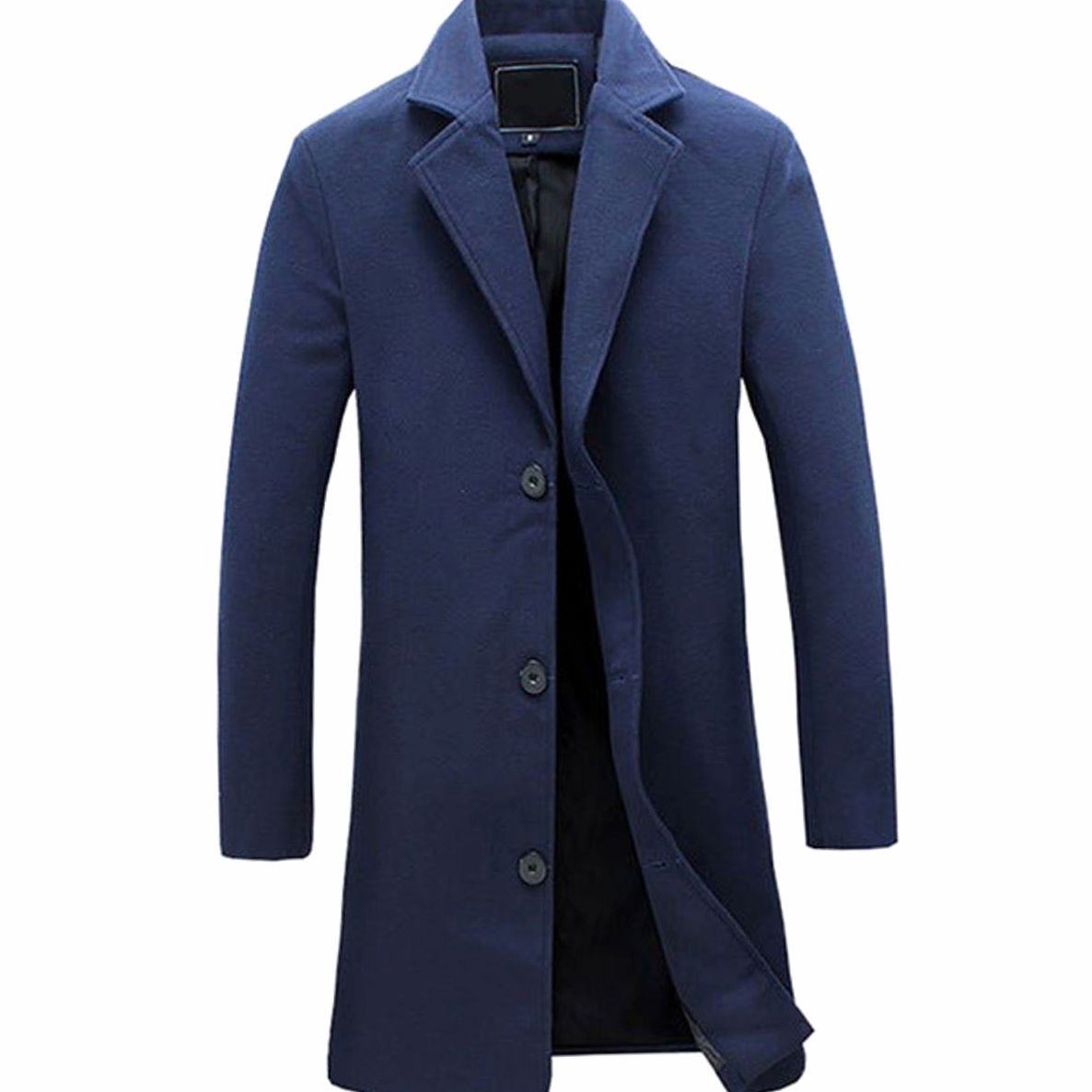 Sterling | Men’s Single-Breasted Notch-Lapel Topcoat