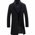 Sterling | Men’s Single-Breasted Notch-Lapel Topcoat