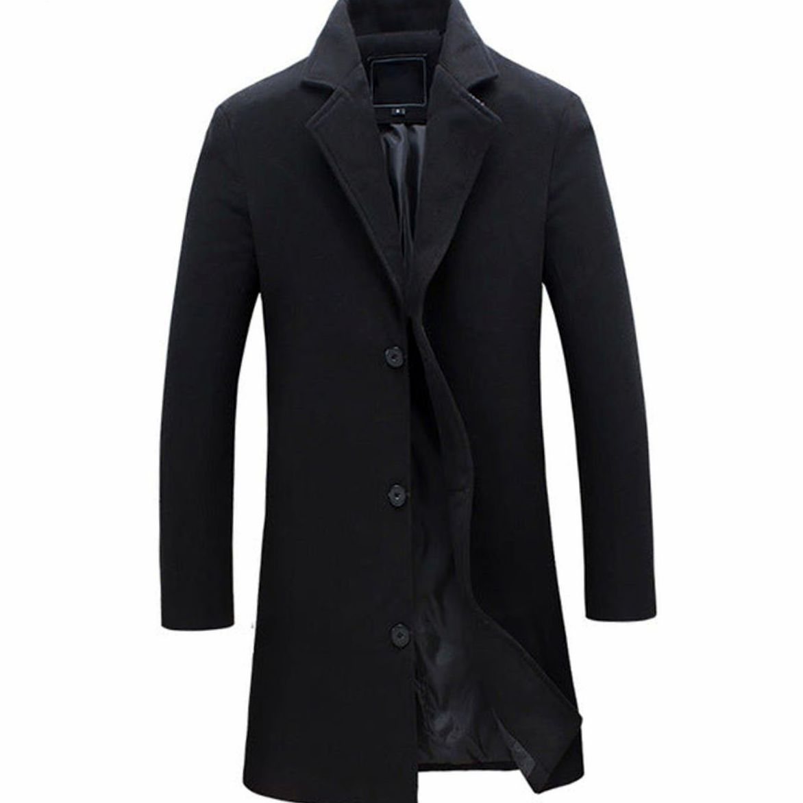 Sterling | Men’s Single-Breasted Notch-Lapel Topcoat