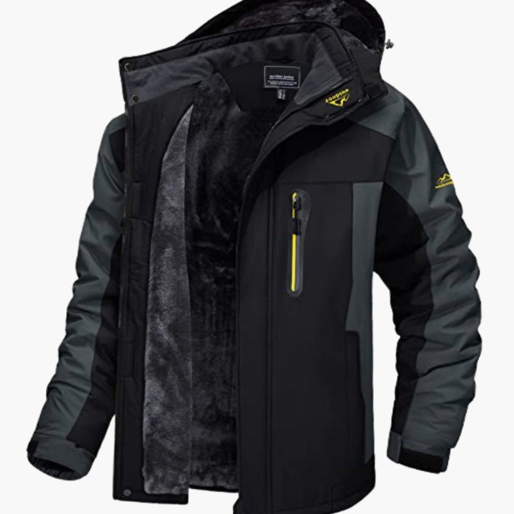 Sterling | Men’s Fleece-Lined Waterproof Hooded Ski Jacket
