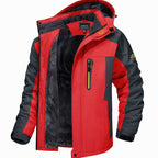 Sterling | Men’s Fleece-Lined Waterproof Hooded Ski Jacket