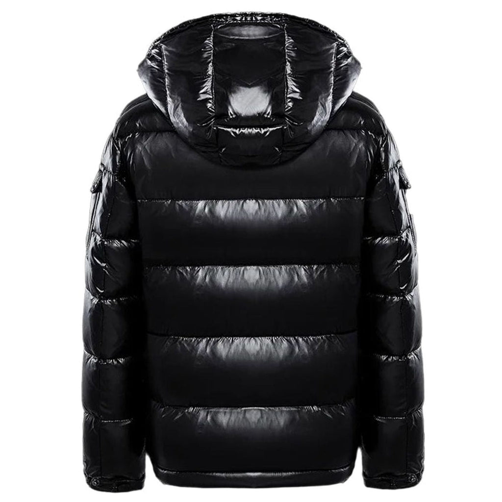Asher | Men’s Glossy High-Shine Hooded Puffer Jacket
