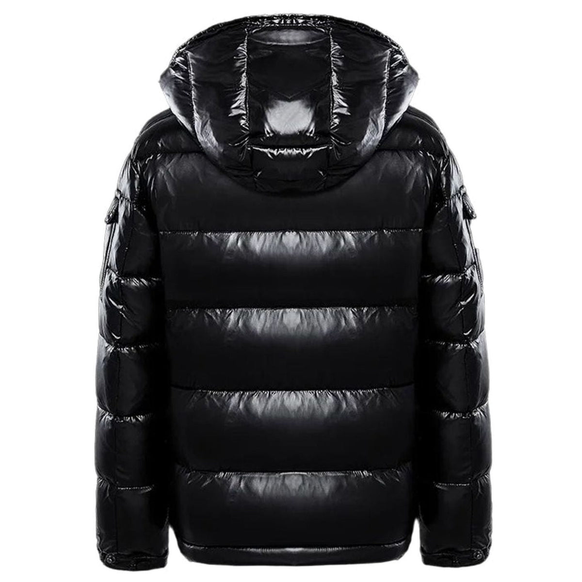 Asher | Men’s Glossy High-Shine Hooded Puffer Jacket