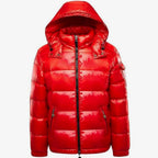 Asher | Men’s Glossy High-Shine Hooded Puffer Jacket