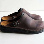 Rowan | Orthopedic Adjustable Buckle Suede Slip-On Comfort Clogs