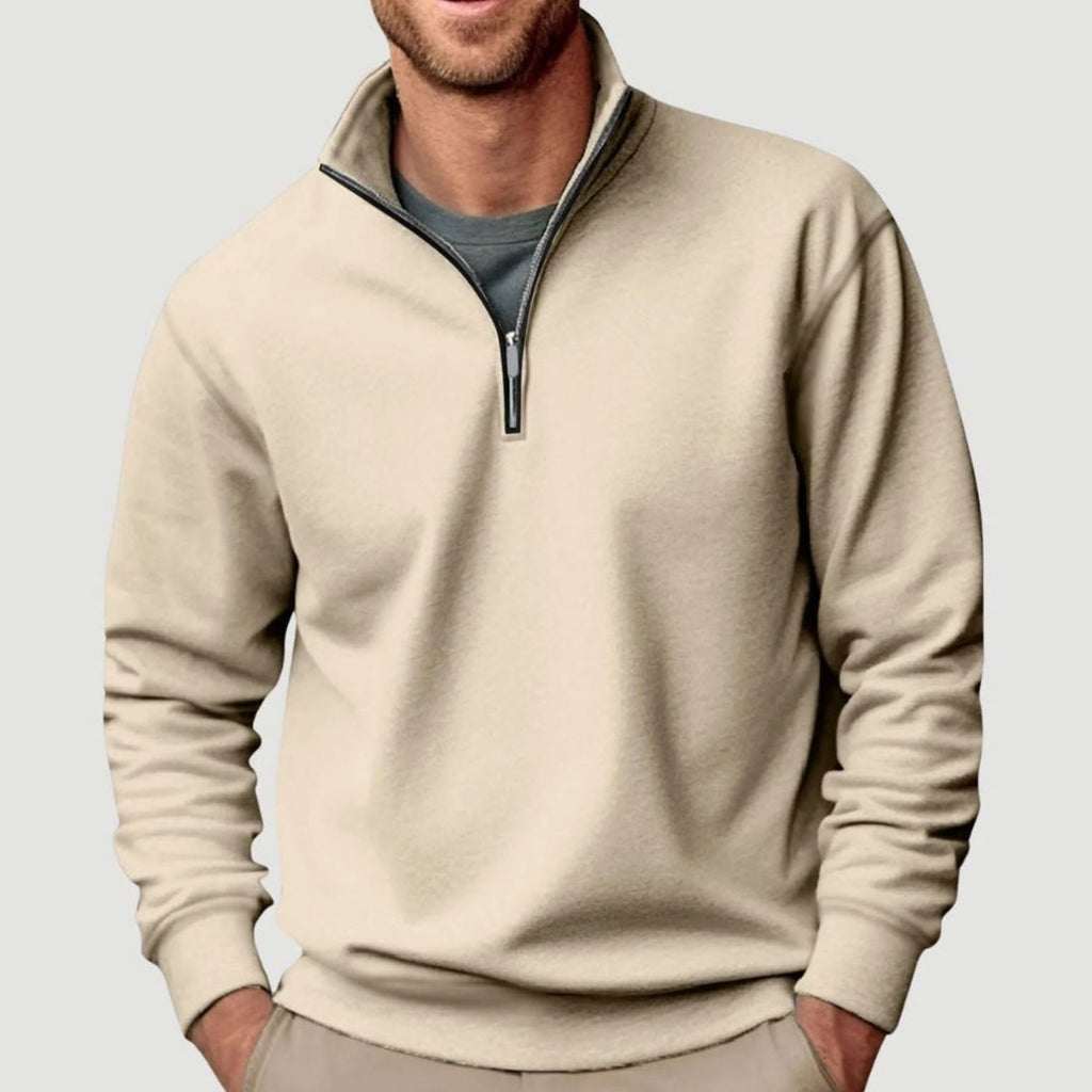 Mason | Men’s Quarter-Zip Fleece Stand-Collar Pullover Sweatshirt