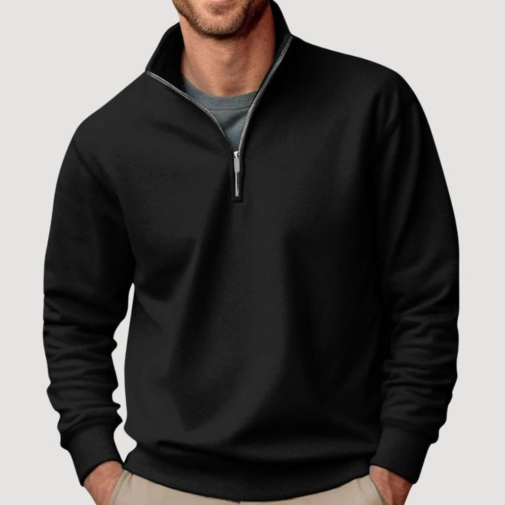 Mason | Men’s Quarter-Zip Fleece Stand-Collar Pullover Sweatshirt