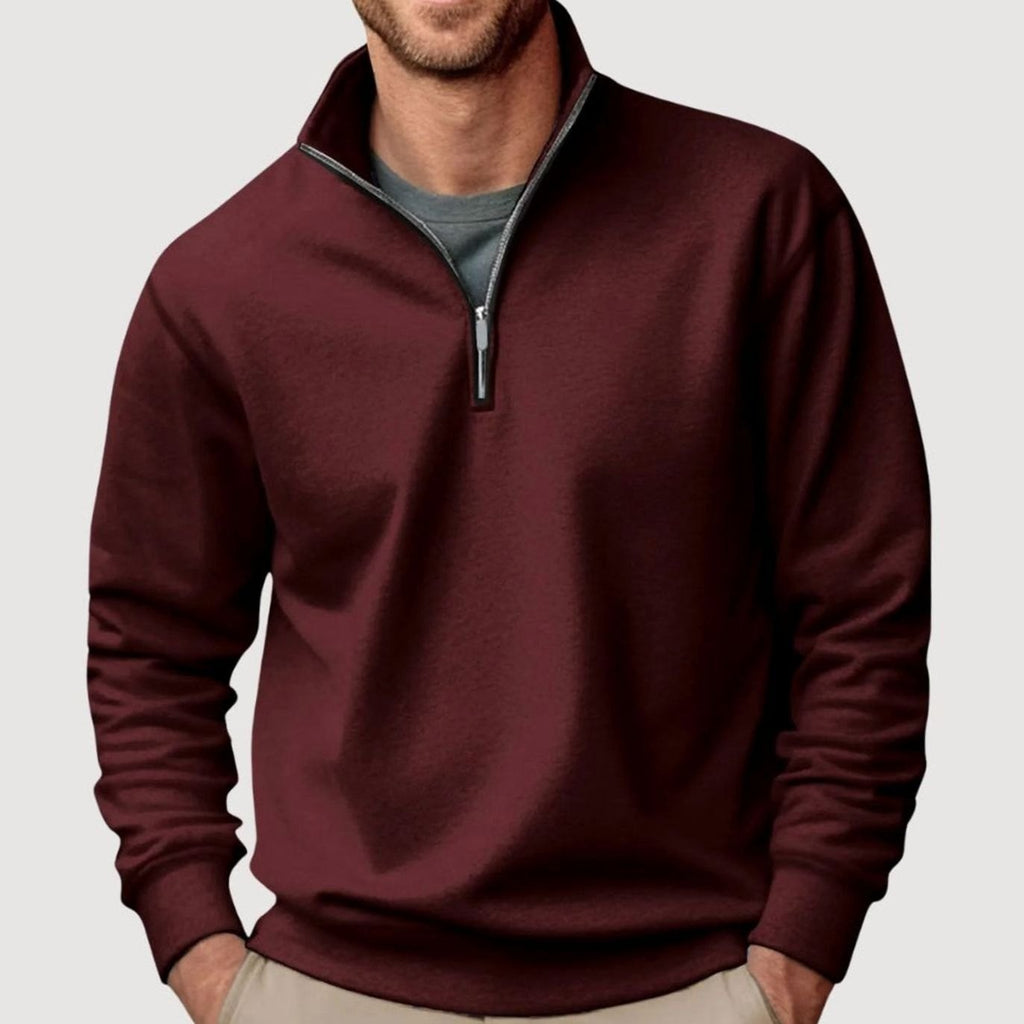 Mason | Men’s Quarter-Zip Fleece Stand-Collar Pullover Sweatshirt