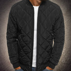 Jax | Men’s Diamond-Quilted Zip-Front Flight Bomber Jacket
