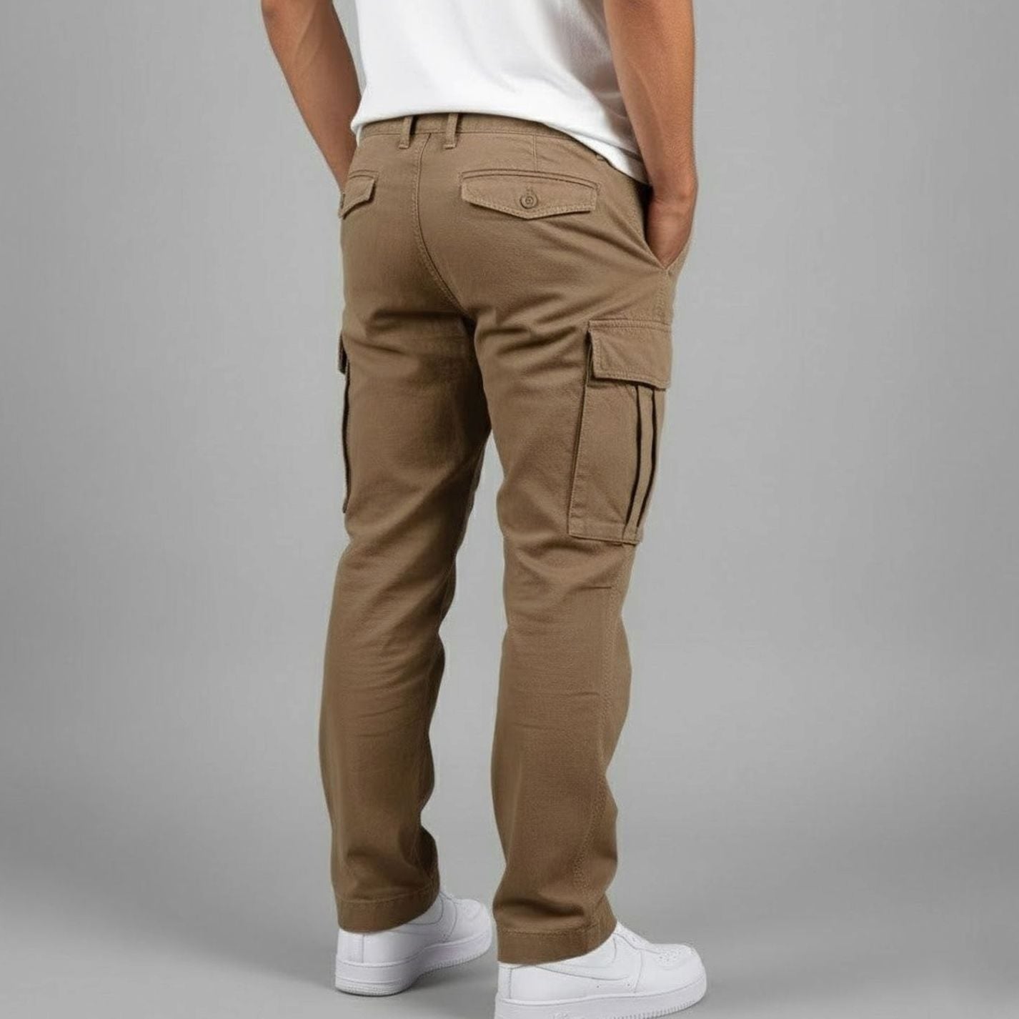 Mason | Men’s Streamlined Cargo-Pocket Straight-Leg Stretch Pants
