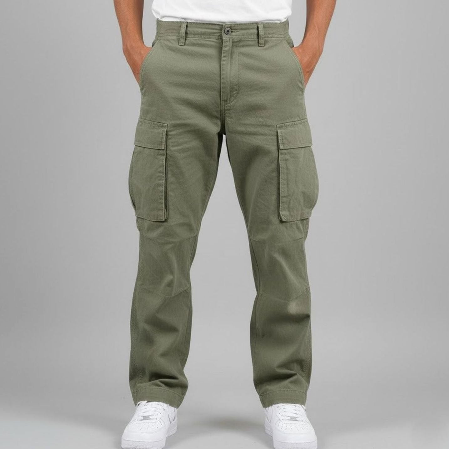 Mason | Men’s Streamlined Cargo-Pocket Straight-Leg Stretch Pants