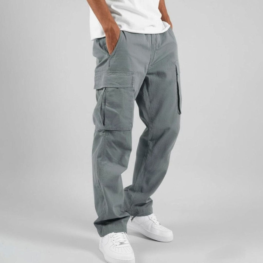 Mason | Men’s Streamlined Cargo-Pocket Straight-Leg Stretch Pants
