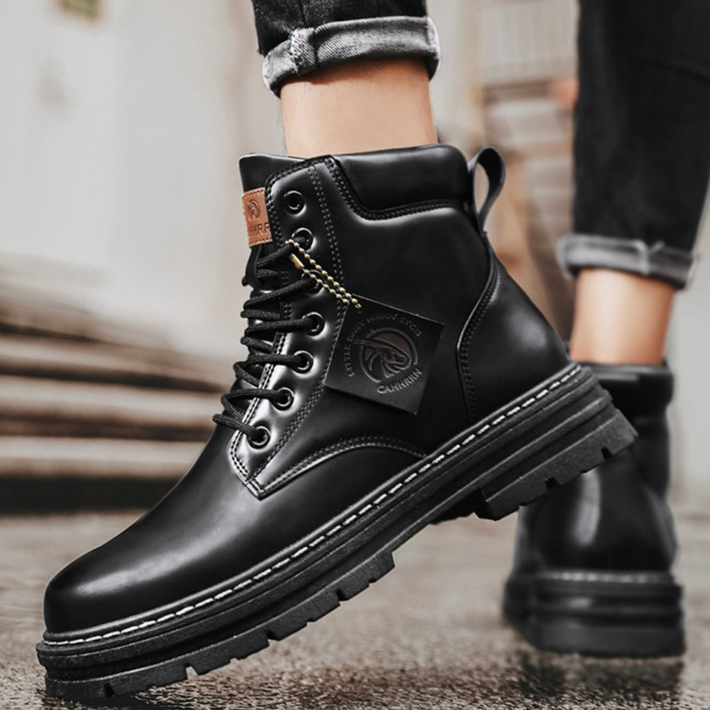 Hudson | Men’s Wheat Nubuck Lace-Up Lug Sole Work Boots