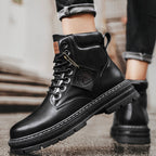 Hudson | Men’s Wheat Nubuck Lace-Up Lug Sole Work Boots