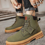 Hudson | Men’s Wheat Nubuck Lace-Up Lug Sole Work Boots
