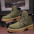 Hudson | Men’s Wheat Nubuck Lace-Up Lug Sole Work Boots