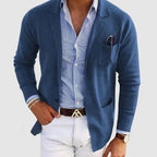 Julian | Men’s Lapel-Collar Fine-Knit Blazer Cardigan