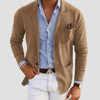 Julian | Men’s Lapel-Collar Fine-Knit Blazer Cardigan