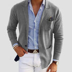 Julian | Men’s Lapel-Collar Fine-Knit Blazer Cardigan