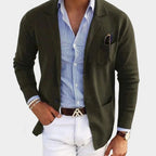 Julian | Men’s Lapel-Collar Fine-Knit Blazer Cardigan