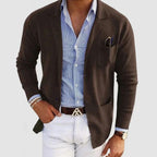 Julian | Men’s Lapel-Collar Fine-Knit Blazer Cardigan