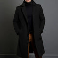 Julian | Men’s Single-Breasted Notched Lapel Wool-Blend Overcoat