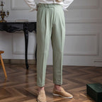 Sterling | Men’s Pleated Side-Adjuster High-Waist Dress Trousers