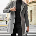 Sterling | Men’s Single-Breasted Tailored Overcoat