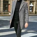 Sterling | Men’s Single-Breasted Tailored Overcoat