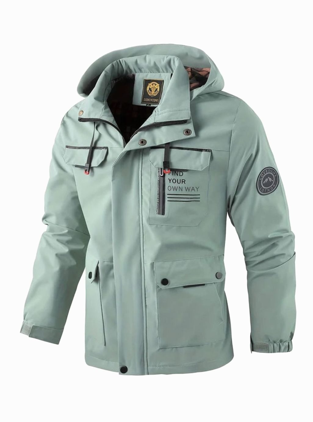 Damian | Men’s Hooded Multi-Pocket Windproof Outdoor Utility Jacket