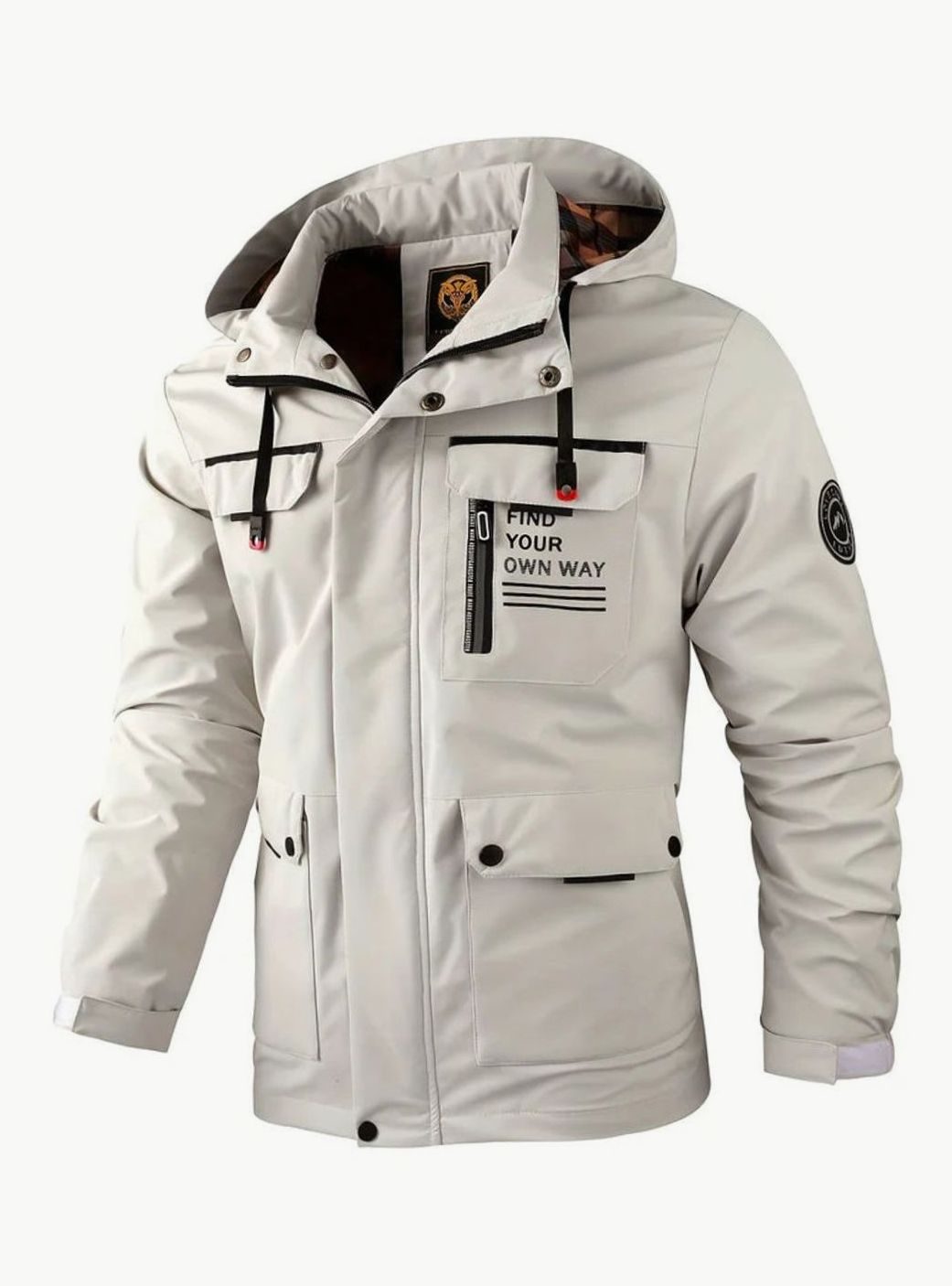 Damian | Men’s Hooded Multi-Pocket Windproof Outdoor Utility Jacket