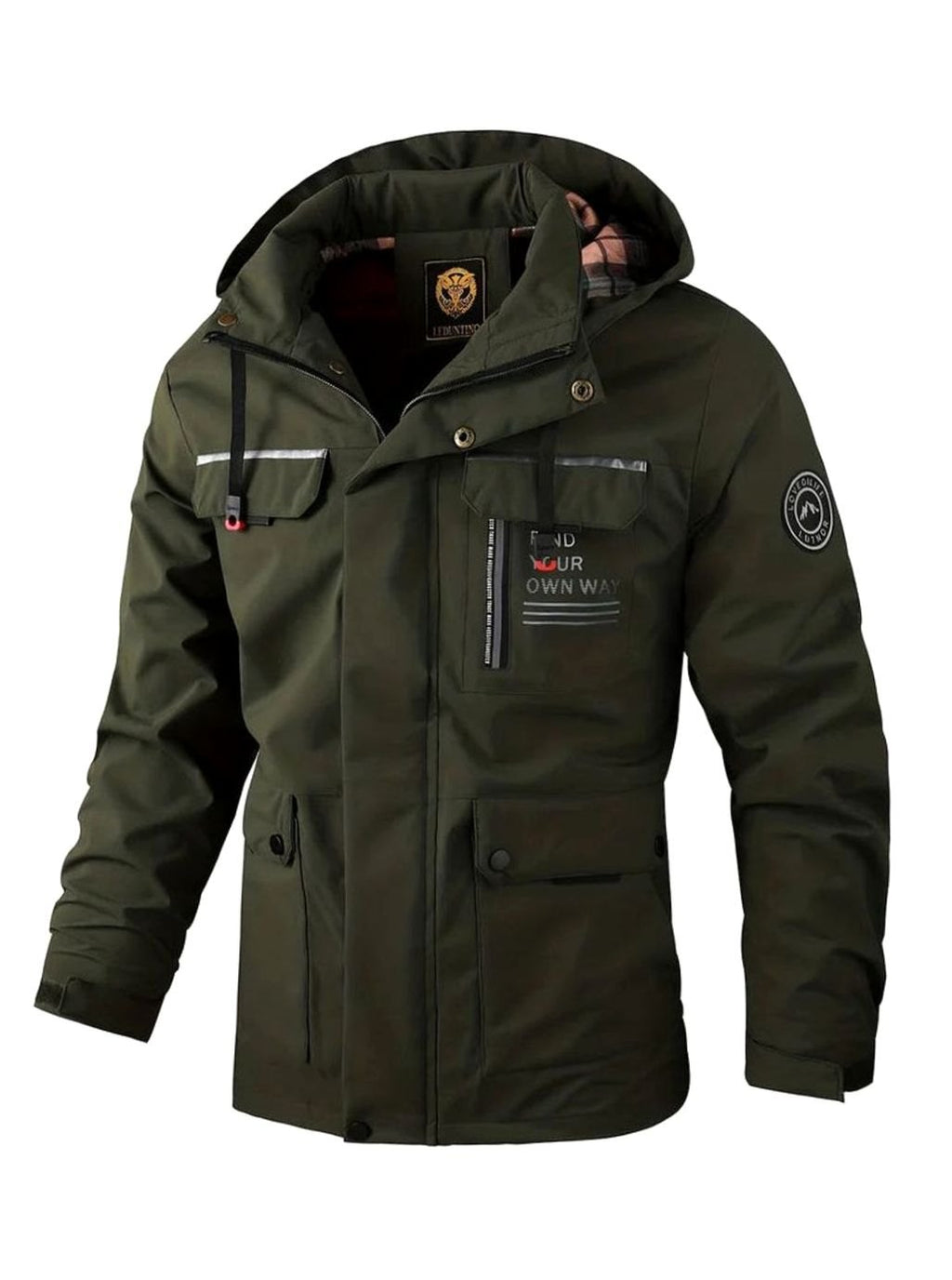 Damian | Men’s Hooded Multi-Pocket Windproof Outdoor Utility Jacket