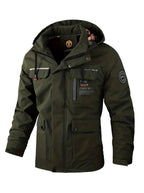 Damian | Men’s Hooded Multi-Pocket Windproof Outdoor Utility Jacket