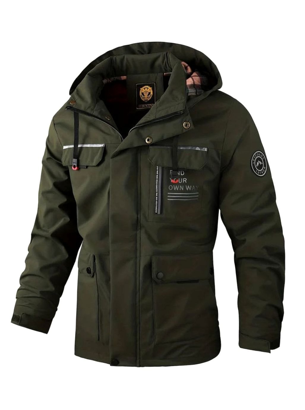 Damian | Men’s Hooded Multi-Pocket Windproof Outdoor Utility Jacket