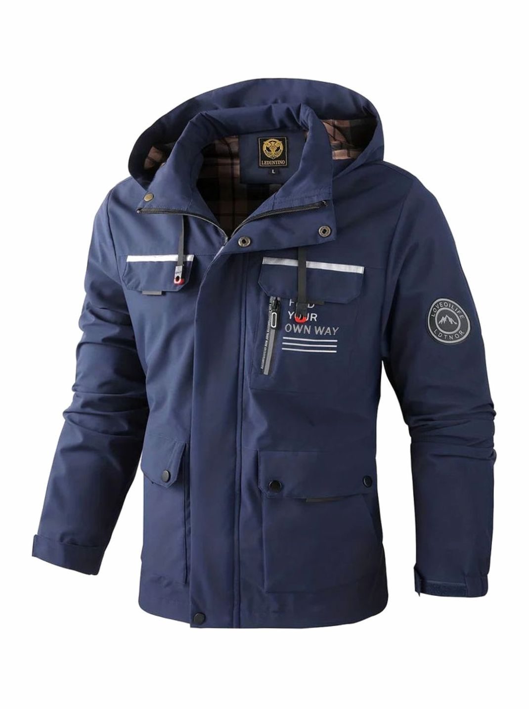 Damian | Men’s Hooded Multi-Pocket Windproof Outdoor Utility Jacket