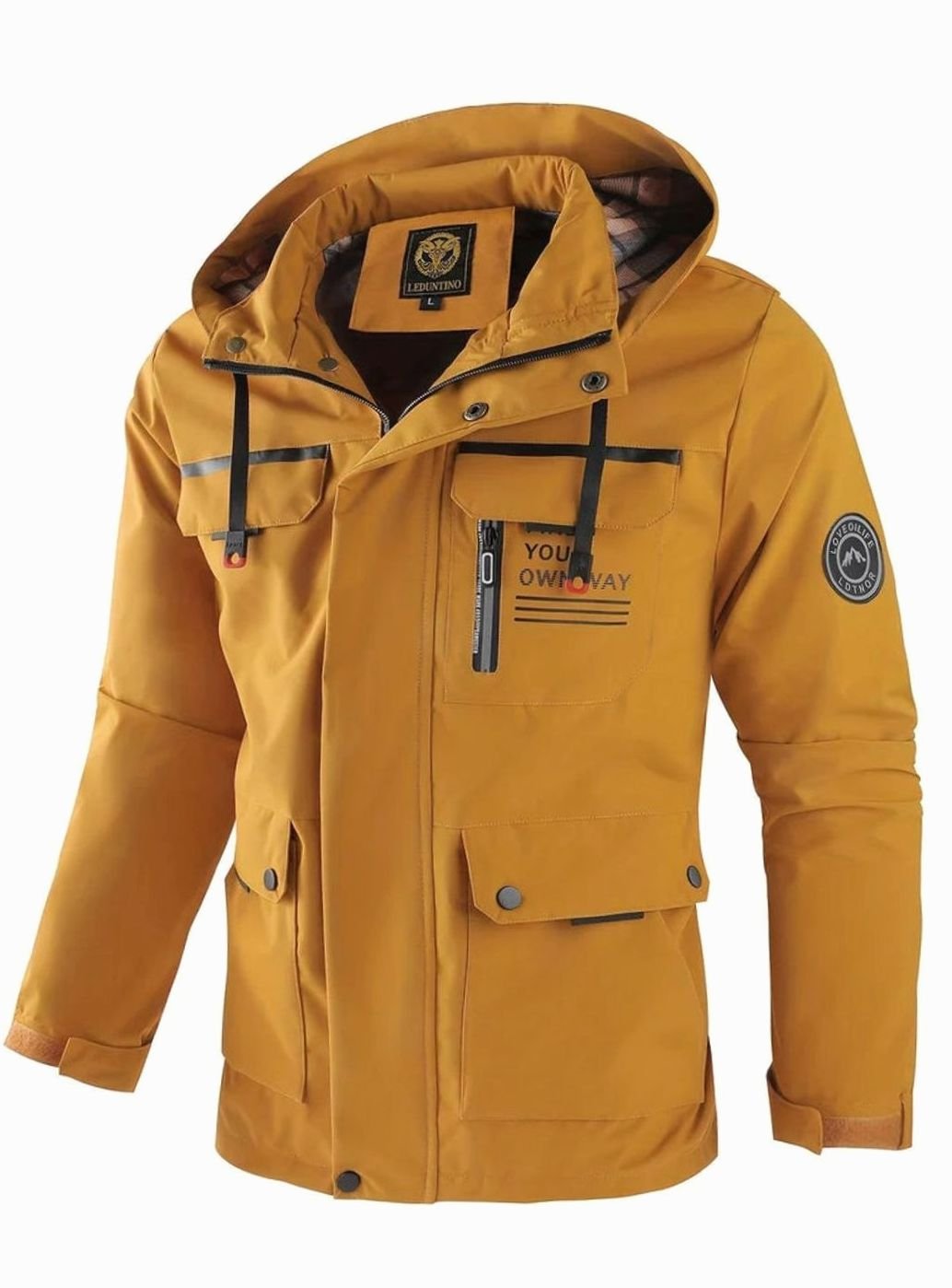 Damian | Men’s Hooded Multi-Pocket Windproof Outdoor Utility Jacket