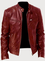 Axel | Men’s Snap-Collar Zip-Pocket Cafe Racer Jacket