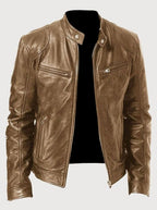 Axel | Men’s Snap-Collar Zip-Pocket Cafe Racer Jacket