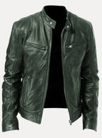 Axel | Men’s Snap-Collar Zip-Pocket Cafe Racer Jacket