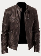 Axel | Men’s Snap-Collar Zip-Pocket Cafe Racer Jacket