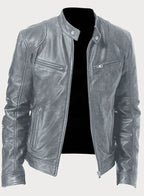 Axel | Men’s Snap-Collar Zip-Pocket Cafe Racer Jacket