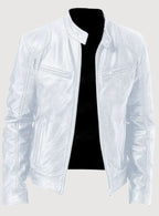 Axel | Men’s Snap-Collar Zip-Pocket Cafe Racer Jacket