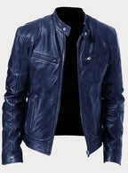 Axel | Men’s Snap-Collar Zip-Pocket Cafe Racer Jacket