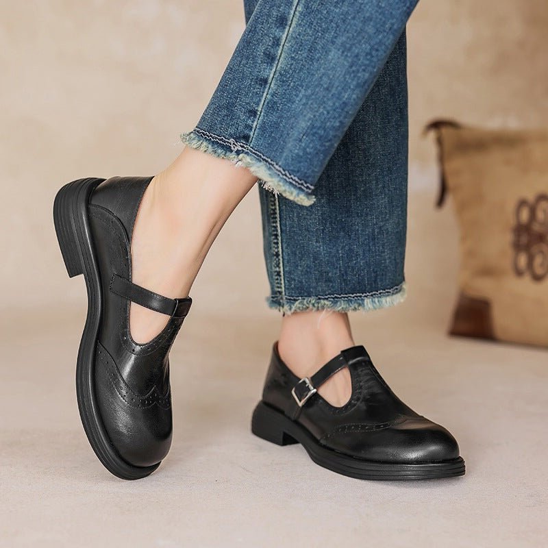 Mira | Vintage T-Strap Flats