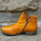 Miriam | ZIPPED FAUX LEATHER BOOTS