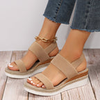 Women’s Platform Sandals with Stretch Straps