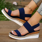 Women’s Platform Sandals with Stretch Straps