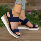 Women’s Platform Sandals with Stretch Straps