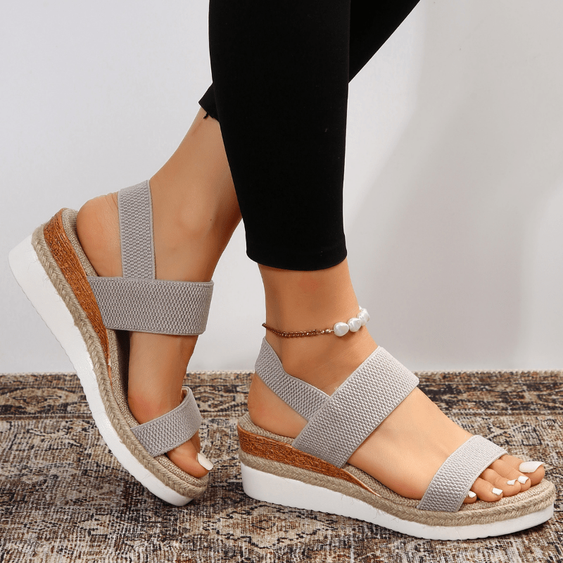 Women’s Platform Sandals with Stretch Straps
