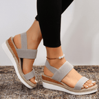 Women’s Platform Sandals with Stretch Straps